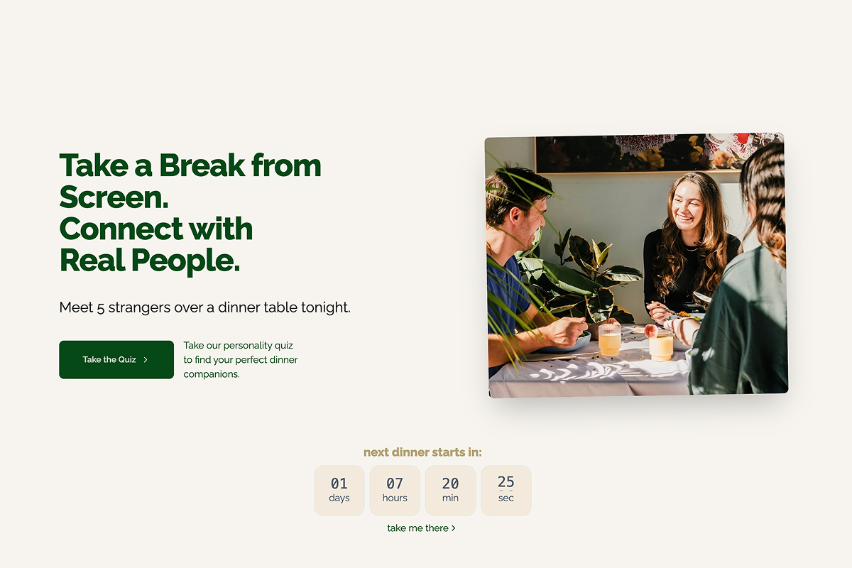 Dinner Meetup Experience